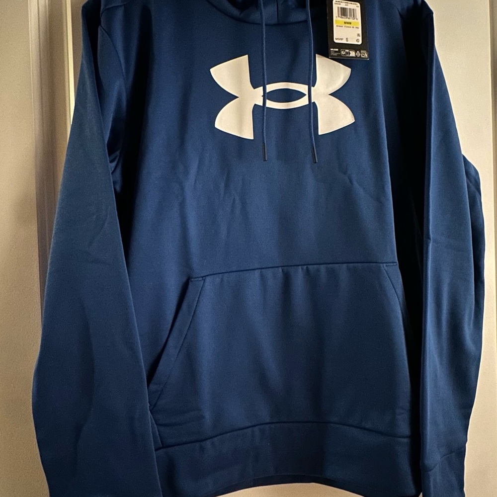 Under Armour Women’s Blue Pullover Hoodie with Logo